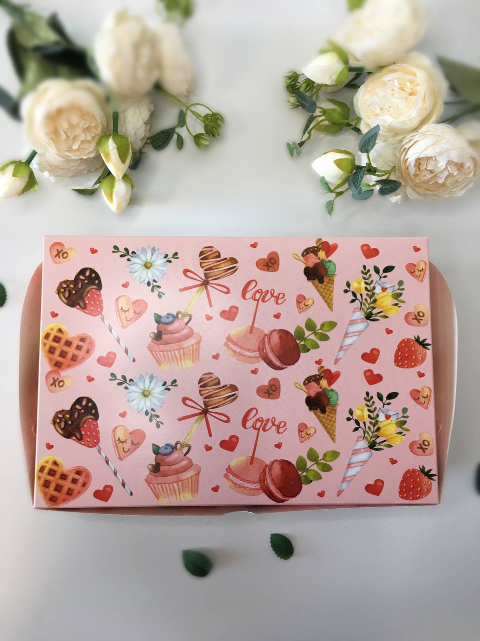 Упаковка под 6 капкейков с окном "Любимые сладости" — изображение 2